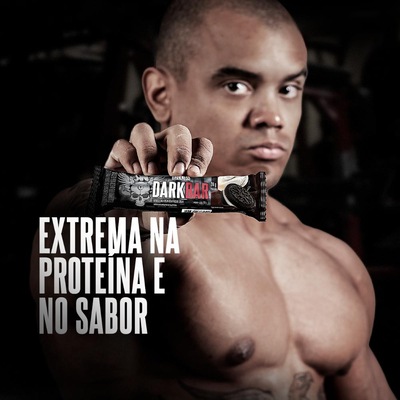 Barra De Proteína Darkness Dark Bar Cookies E Cream Com Nibs De Cacau 720g 8 Unidades - Foto 5