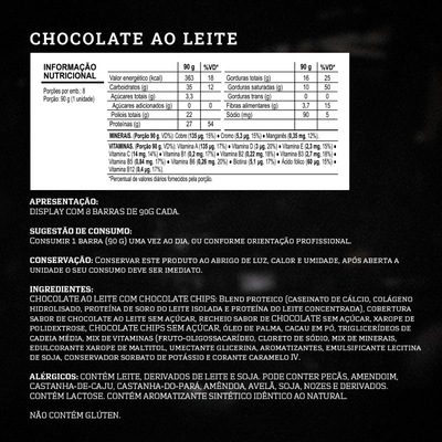 Barra De Proteína Darkness Dark Bar Cookies E Cream Com Nibs De Cacau 720g 8 Unidades - Foto 6