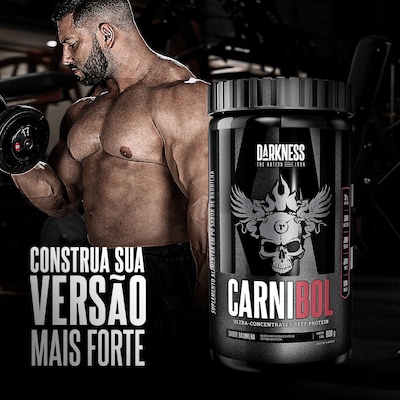 Beef Protein Ultra Concentrado Darkness Carnibol Chocolate 900g - Foto 2