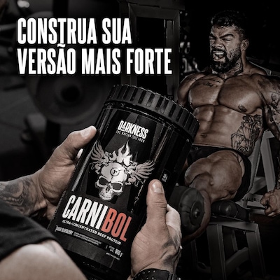 Beef Protein Ultra Concentrado Darkness Carnibol Chocolate 900g - Foto 3