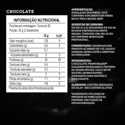 Beef Protein Ultra Concentrado Darkness Carnibol Chocolate 900g - Foto 6