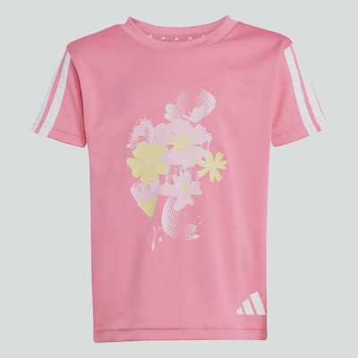 Conjunto Estampado adidas Train Essentials Flower - Infantil - Foto 6