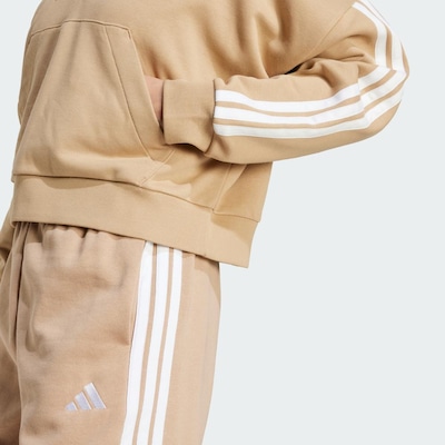 Blusão de Moletinho Capuz adidas Zíper Essentials Três Listras - Feminino - Foto 6