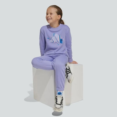 Conjunto Jogger adidas X Disney Lilo And Stitch - Infantil - Foto 6