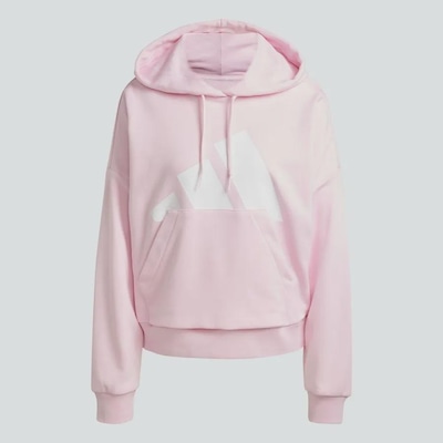 Blusão de Moletinho Capuz adidas Folgado Essentials Big Logo - Feminino - Foto 2