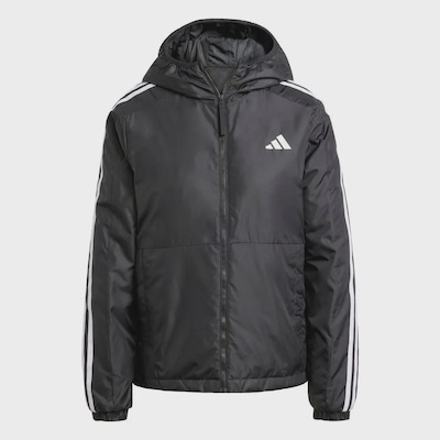 Jaqueta Capuz adidas Isolamento Essentials Três Listras - Feminina - Foto 1