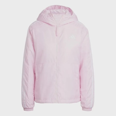 Jaqueta Capuz adidas Isolamento Essentials Três Listras - Feminina - Foto 1