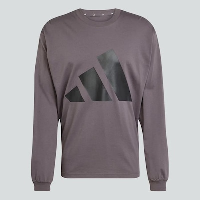 Camiseta Manga Longa adidas Single Jersey Essentials Big Logo - Masculina - Foto 3