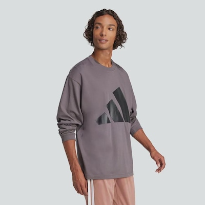 Camiseta Manga Longa adidas Single Jersey Essentials Big Logo - Masculina - Foto 5