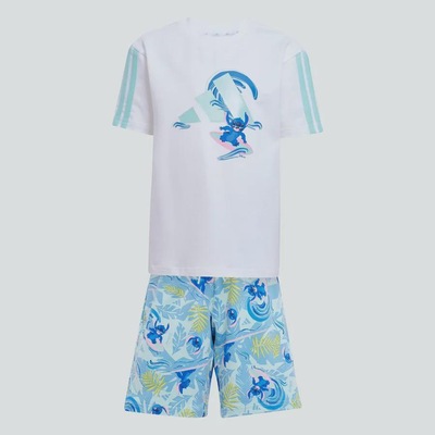 Conjunto Camiseta adidas X Disney Lilo And Stitch - Infantil - Foto 4