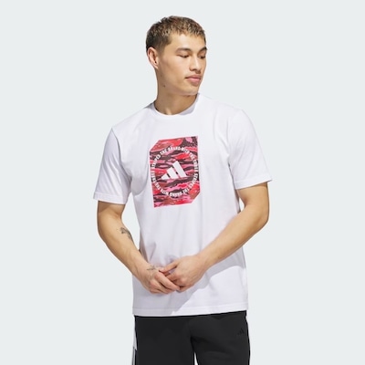 Camiseta adidas Gráfica Camuflada Box - Masculina - Foto 2