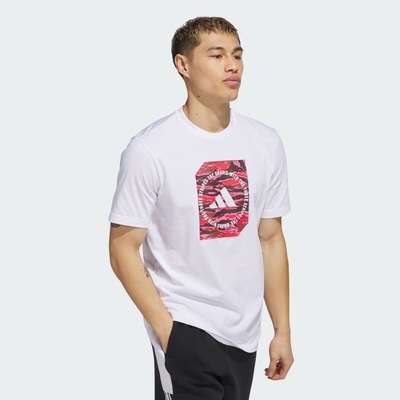 Camiseta adidas Gráfica Camuflada Box - Masculina - Foto 5