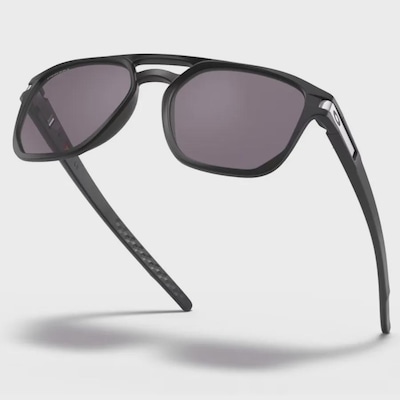 Óculos de Sol Unissex Oakley Latch Beta Matte Black Prizm Grey - Foto 2