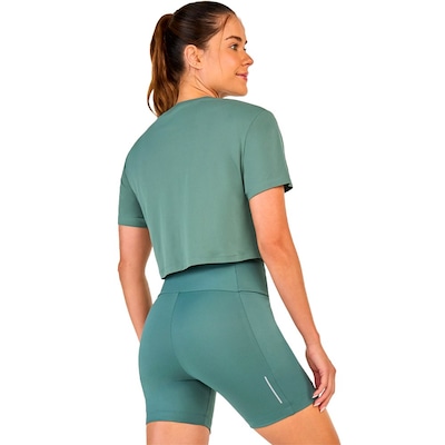 Blusa Cropped Alto Giro Skin Fit - Feminino - Foto 2