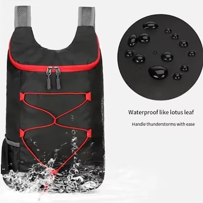 Mochila Gold Sports Dobrável Portátil Splashproof - 10 litros - Foto 4