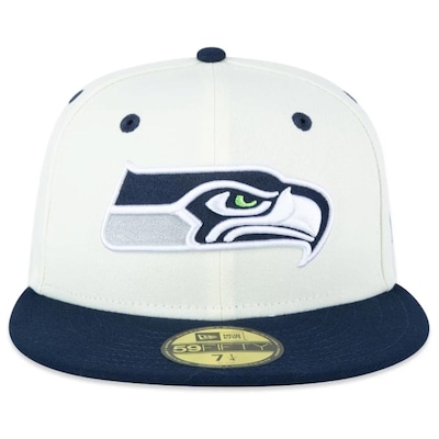 Boné New Era 5950 Seattle Seahawks World Of Logos - Unissex - Foto 3