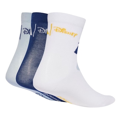 Meia Cano Médio adidas Mickey Disney - 3 Pares - Infantil - Foto 2