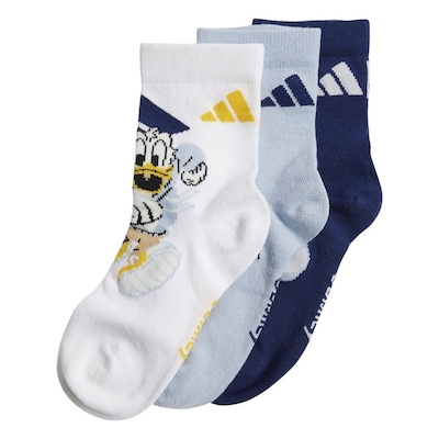 Meia Cano Médio adidas Mickey Disney - 3 Pares - Infantil - Foto 3