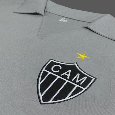 Camiseta Manga Longa do Atlético Mineiro 1980's Goleiro Liga Retro - Masculina - Foto 4