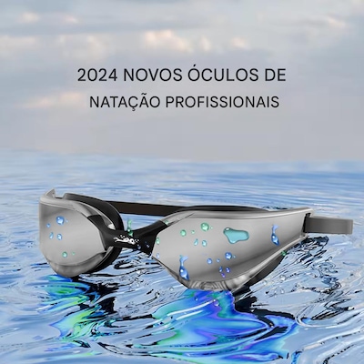 Óculos de Natação Gold Sports Snake Performance 5.0 Lentes Espelhadas High Definition - Adulto - Foto 4