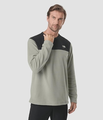 Blusão sem Capuz Fleece The North Face TKA Glacier Crew - Masculino - Foto 1