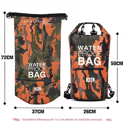 Mochila Dobrável Gold Sports Dry Bag 30 Litros - Foto 4