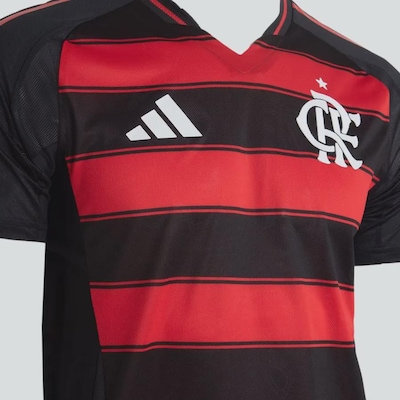 Camisa I do Flamengo Authentic 25/26 adidas - Masculina - Foto 4
