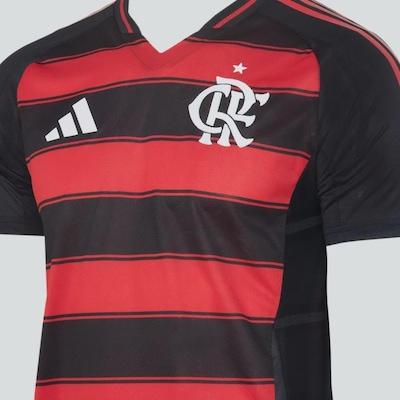 Camisa I do Flamengo Authentic 25/26 adidas - Masculina - Foto 5