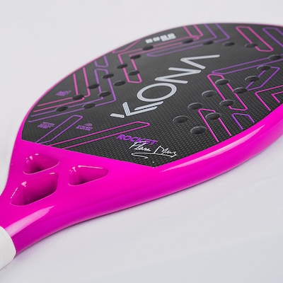 Raquete Beach Tennis Kona Rocket Pink 3k 2025 Flavia Muniz - Foto 3