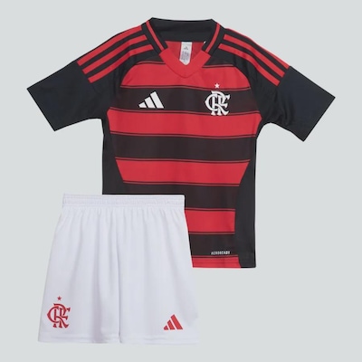 Mini Kit I do Flamengo 25/26 adidas - Infantil - Foto 2