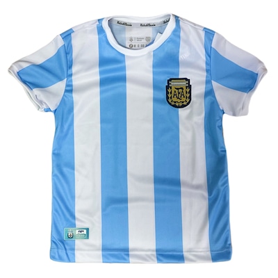 Camisa Argentina Retrômania 1986 Home - Infantil - Foto 1