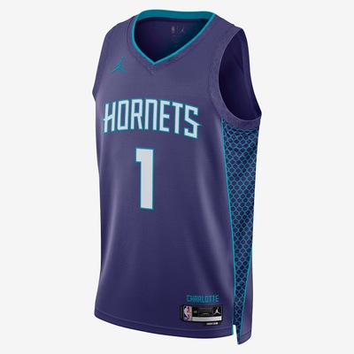 Camiseta Regata Nike NBA Charlotte Hornets Statement Edition 2024/25 - Masculina - Foto 1