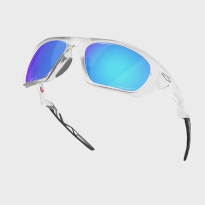 Óculos de Sol Unissex Oakley Lateralis Prizm Matte Clear - Foto 4