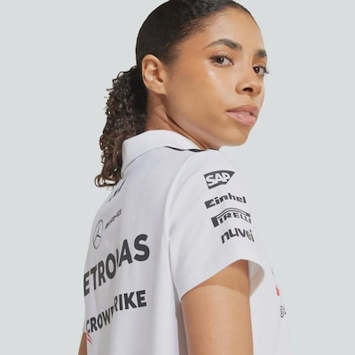 Camisa Polo adidas Mercedes Amg Petronas Fórmula 1 Team - Feminina - Foto 4
