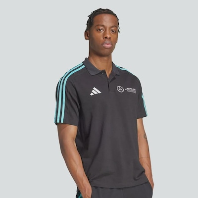 Camisa Polo adidas Mercedes Amg Petronas Fórmula 1 Team Dna - Masculina - Foto 5