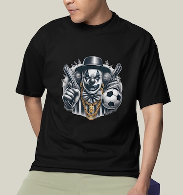 Camiseta Oversized Prime WSS Clown Of Chaos - Masculina - Foto 1