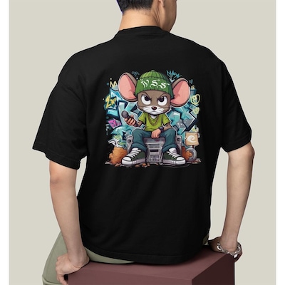 Camiseta Oversized Prime WSS Street Rat - Masculina - Foto 2