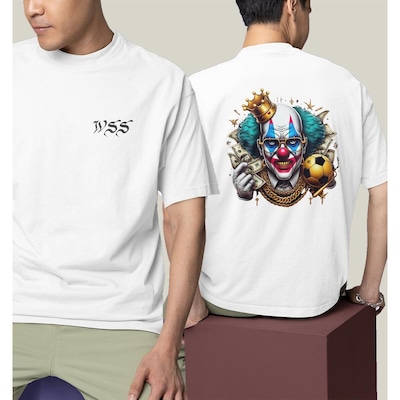 Camiseta Oversized Prime WSS Cash Clown - Masculina - Foto 3