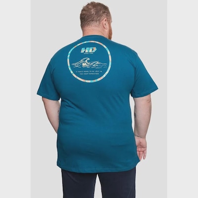 Camiseta HD Plus Size Circle Wave - Masculina - Foto 2