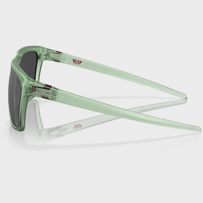 Óculos de Sol Unissex Oakley Leffingwell Matte Trans Jade Prizm Black - Foto 5