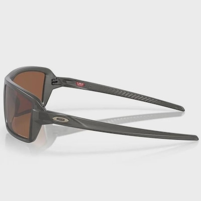 Óculos de Sol Unissex Oakley Cables Matte Smoke Prizm Tungsten - Foto 4