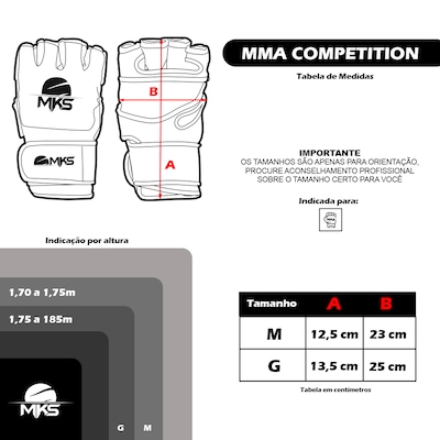Luva Mks Combat Para Mma - Adulto - Foto 4