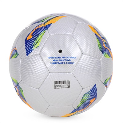 Bola Topper Campo Samba Pro Costurada Prateado - Foto 5