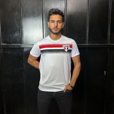 Camisa São Paulo Soil Tricolor Braziline - Masculina - Foto 3
