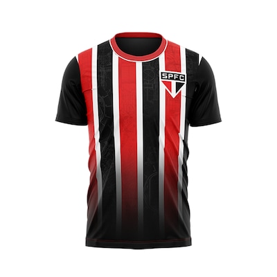 Camisa São Paulo Tricolor Romper Braziline - Masculina - Foto 1