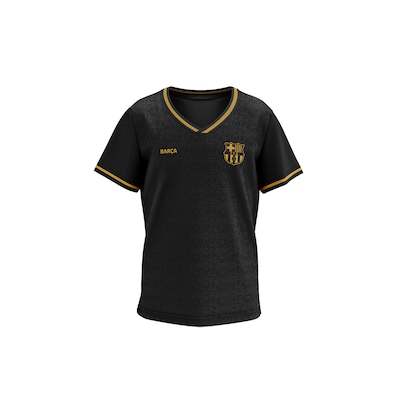 Camisa Barcelona Braziline Tucker Gold - Infantil - Foto 1