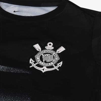 Camiseta do Corinthians 2025 Nike Pré Jogo - Infantil - Foto 3