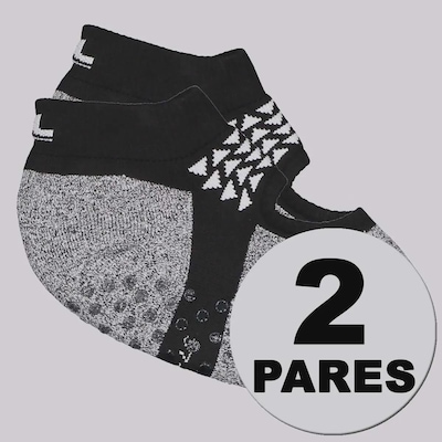 Meia Sapatilha Lupo Performance Pilates - 2 Pares - Feminina - Foto 3
