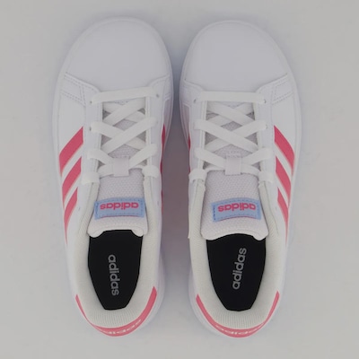 Tênis adidas Grand Court 2.0 3S - Infantil - Foto 4