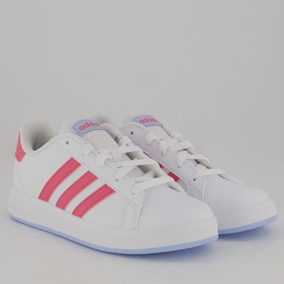 Tênis adidas Grand Court 2.0 3S - Infantil - Foto 6